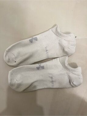 Under Armour White Low-Cut Men's Athletic No-Show Socks